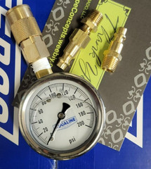 Backflow Quick Connect Water 160 PSI Water Pressure Test Gauge Liquid Pro Tool