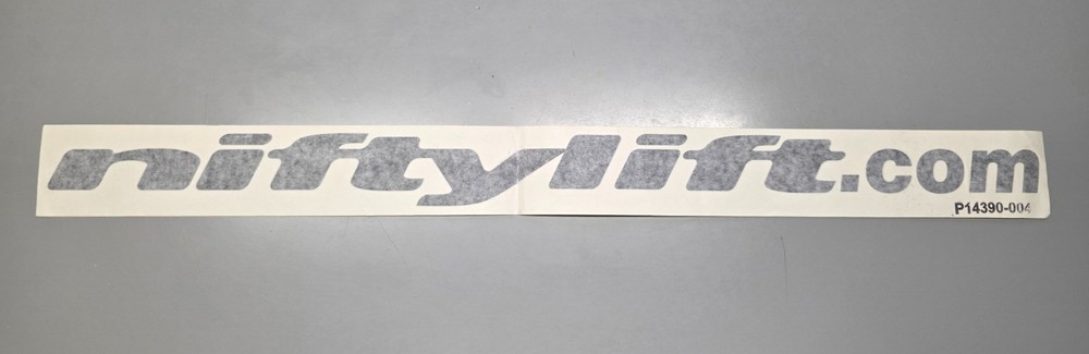 NIFTYLIFT DECAL P14390 NIFTYLIFT.COM 24″ LONG