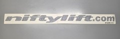NIFTYLIFT DECAL P14390 NIFTYLIFT.COM 24″ LONG