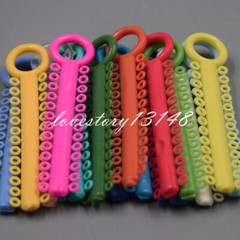 1040Pcs Dental Orthodontic Elastic Braces Rubber Ligature Ties 37Color to Choose