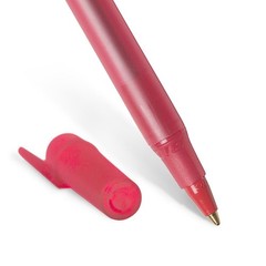 BIC Xtra Life 10pk 1.0mm Red Ballpoint Pens, Round Stic