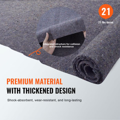 KFFKFF 72 x 54 Recycled Cotton Moving Blankets (12-Pack)