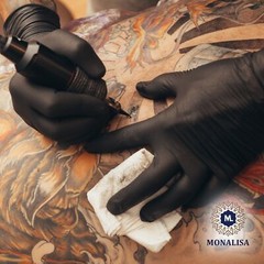 MONALISA Black 5 mil Industrial Nitrile Gloves(Powder Free)Size: M/L/XL 1000 Pcs