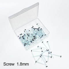 100 Pcs Dental Endo Quartz Fiber Post Straight/Screw Restorative Posts 1.0-1.8mm