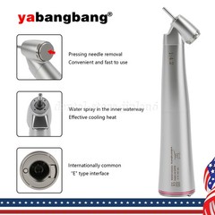 Dental Optic Fiber LED 1:4.2 Increasing Handpiece 45°Angle Head External Channel