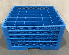 Set Of Carlisle 10.3″ OptiClean 36-Compartment Divided Glass Rack RG36-414