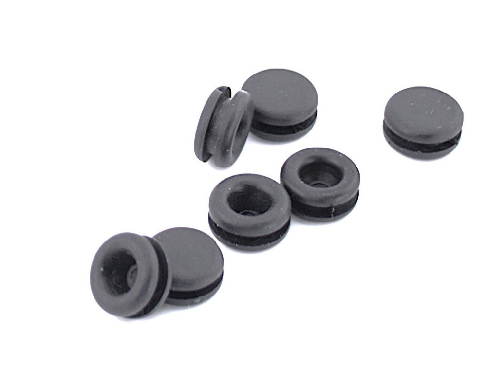1/4″ Rubber Panel Plug, Knockout Plug, Solid Grommet, Fits 1/16″ Thick Materials