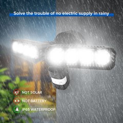 54W 7000lm Infrared Motion Sensor LED Security Light Outdoor Floodlight Safety