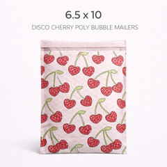 Disco Cherry Poly Bubble Mailers 6.5×10 Padded Self Seal Shipping Envelopes