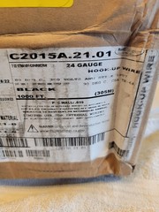 CAROL CABLE C2015A.21.01, 24 Gauge Hook-up Wire, 1000ft, Black.