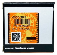 (2 PACK) 6005-2RS TIMKEN 25X47X12MM Double Rubber Seal Ball Bearings