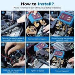 250A Remote Battery Disconnect Switch 12V for Car,Auto,Truck,RV,Marine | Volt…