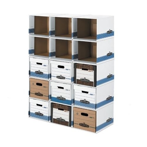 Fellowes FEL01626 File Box Shell Blue 11.4″H x 13.9″W x 16.9″D