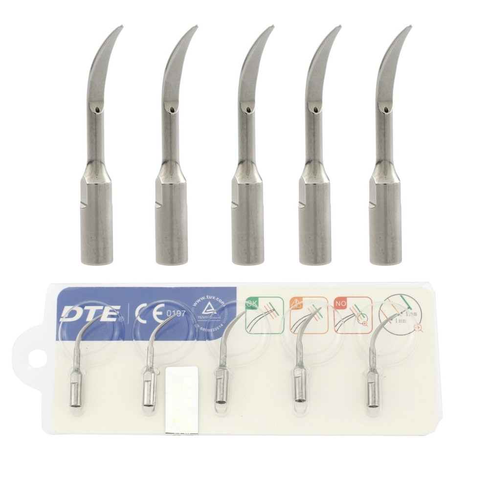 5pcs Woodpecker GD4 Dental Ultrasonic Scaler Piezo DTE Tips Satelec ACTEON NSK