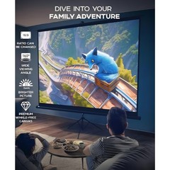 PropVue Projector Screen with Stand 120 inch – Indoor and Outdoor