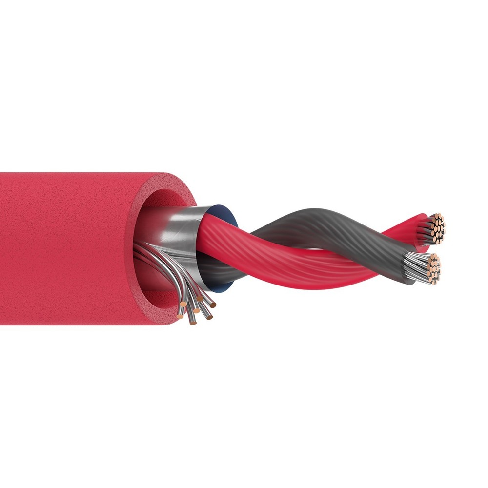 250′ Belden 88760 18 AWG 1 Pair Shielded High Temperature Electronic Cable 300V