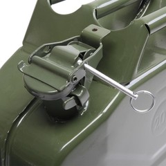 3 x Army Green Fuel Can 5Gal 20L Gas Gasoline Fuel Army Backup Metal Steel Tank