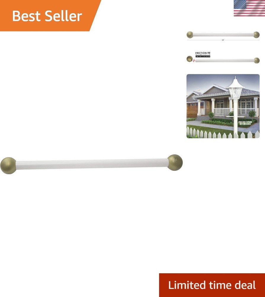 Maintenance-Free 15″ Aluminum Cross Arm for Outdoor Lighting – Easy Installation