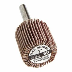 Forney 60190 Flap Wheel 1” x 1” 60 Grit Aluminum Oxide 25,000 RPM