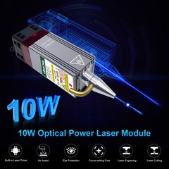 30W 20W 10W Optical Power Laser Module Kit for Laser Cutting Engraver DIY Tool