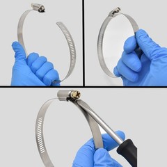 Big Horn 11742PK 4 Inch Hose Clamp Flat Style For Dust Collection Rep Jet JW1022