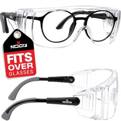 Safety Glasses Over Prescription Eyeglasses with Anti-Scratch Coating