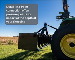 IMPACT IMPLEMENTS® Box Scraper for Category 1 Tractors