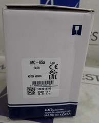NEW LS Electric 3 Phase 65A Contactor MC-65A 2A2B Lug 120VAC 50/60Hz 1381013100
