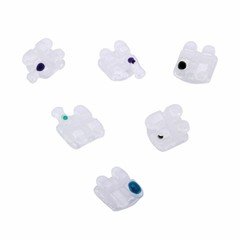 Dental Orthodontic Ceramic Brackets Braces Roth MBT 0.022/018 Hooks 3 4 5 AZDENT