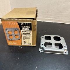 RACO Hubbell Electrical PROD 907C Square Cover, 4″ Box of 9