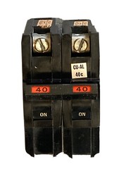 NA240 FPE Federal Pacific 2x NA140 40 Amp 1 Pole Stab-Lok Thick Wide Red w/ HTNA
