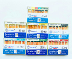 60/120 pcs Dental Gutta Percha Points Full Taper 0.02/0.04/0.06 Size 15-40 45-80