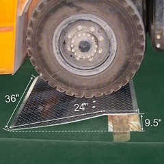 24″ x 36″ Aluminum Economizer Hand Truck Dock Plate 3600lbs 3/8″ Plate Thickness