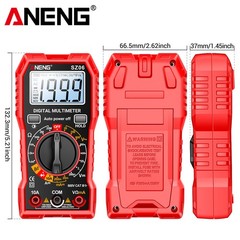 Digital Multimeter Tester AC DC Volt Ohm Amp Clamp Meter Auto Range LCD Handheld