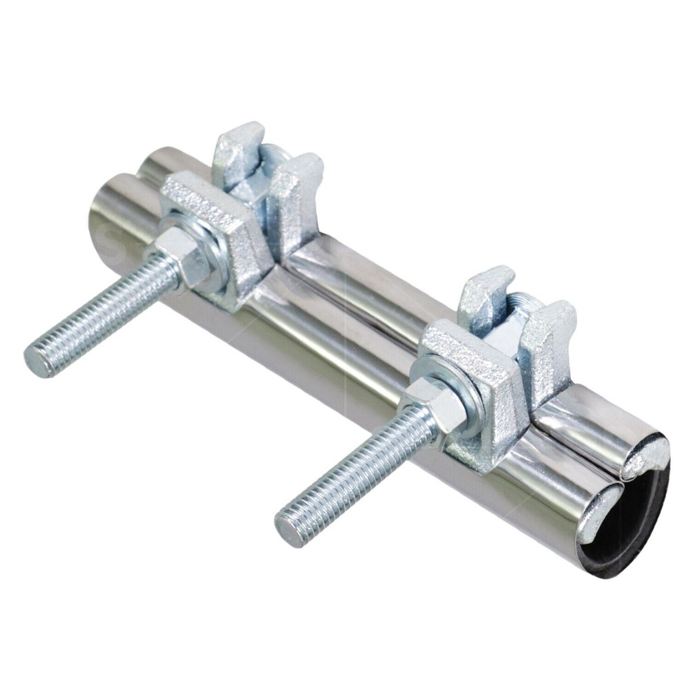 1/2 in. x 6 in. Long 2-Bolt IPS Pipe Repair Clamp, Stainless Steel
