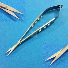 FINE TIP POINT SPRING SELF RETRACTING STITCH MICRO SCISSORS 5.5″ STRAIGHT