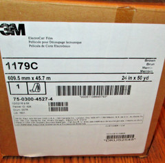 NEW 3M ElectroCut Film ROLL ~ 1179C BROWN 24″ x 50 yds ~ 75-0300-4527-4