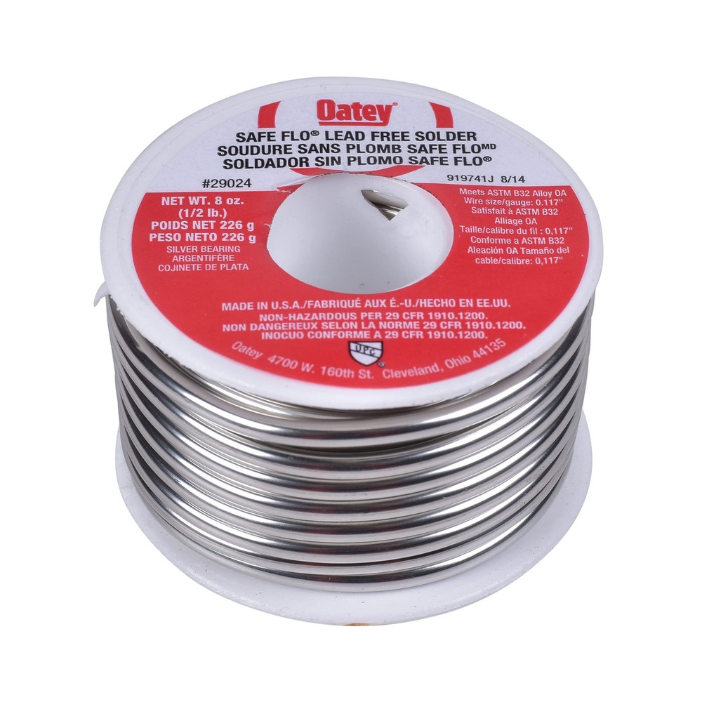 Oatey 29024 Safe Flo 0.117Inch ga. Bulk, Silver, 1/2 lb.