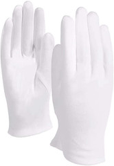 10 Pairs White Cotton Gloves Large Size for Art Handling Coin Jewelry Inspection