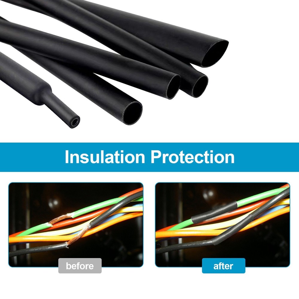 25 ft Dual Wall Adhesive Glue Lined Φ1/4″ (6.4mm) Heat Shrink Tubing 3:1 Ratio