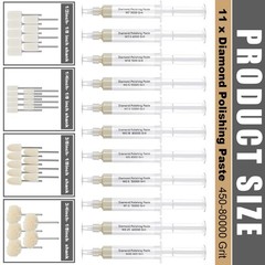 Swiffen 47 Pcs Diamond Polishing Compound Kit, 36 Grinding as picture shown