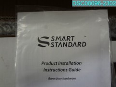 SDH-0066-21-BK Smart Standard Black Barn Door Hardware Kit