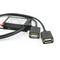 US DC-DC 12V to USB 5V 3A Converter Regulator Step Down for Car GPS Smartphone