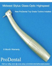 Midwest Stylus Glass-Optic Push Button Highspeed Dental Handpiece – ProDental