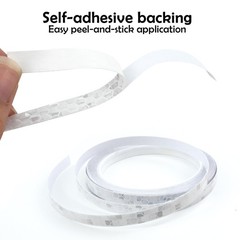 Quacc Reflective Tape Width: 10 mm (0.4 inches), Length: 8 m (26 ft), White