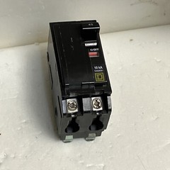 Square D QO240 40 Amp 2 Pole Yellow “D” QO Plug-in Circuit Breaker 120/240 USED