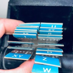 Rolodex Roll Top Bates RSWC-24 Rotary Bus Card Organizer Cards Most Tabs