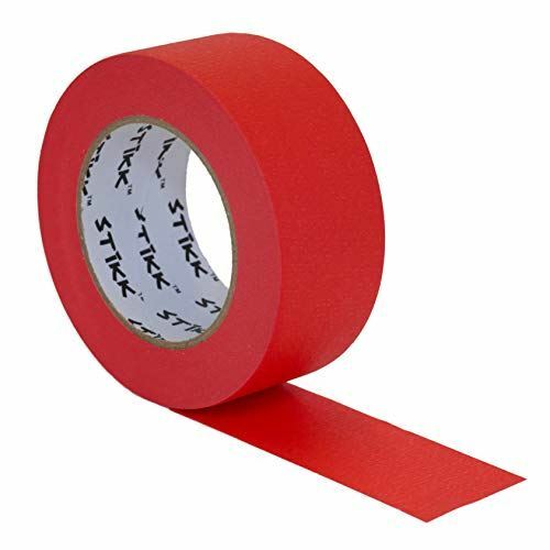 2″ inch x 60yd STIKK Red Painters Tape 14 Day Easy Removal Trim Edge Finishing