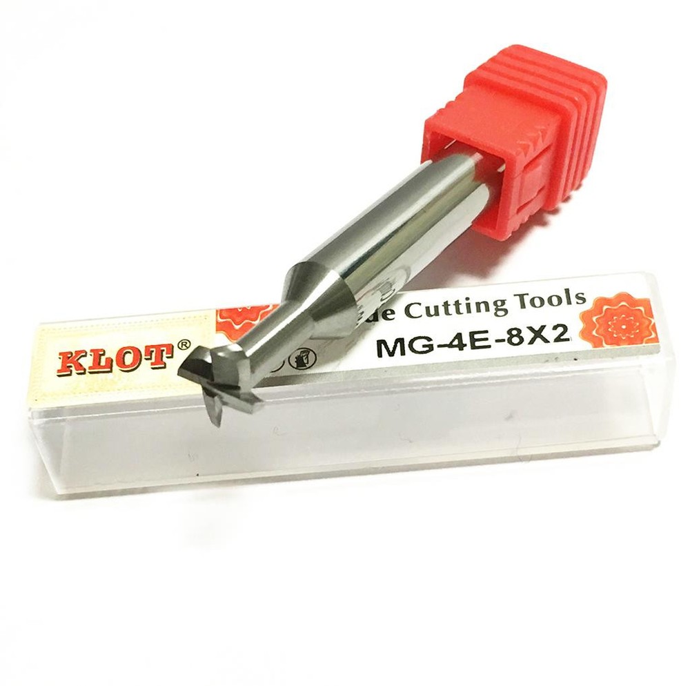 KLOT HRC55 T Slot Keyseat Milling Cutter Solid Carbide End Mill 3mm-4mm CNC