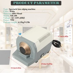 Optical Precise Grinding Machine Hand Lens Edging Manual Edger Lens Grinder 110V